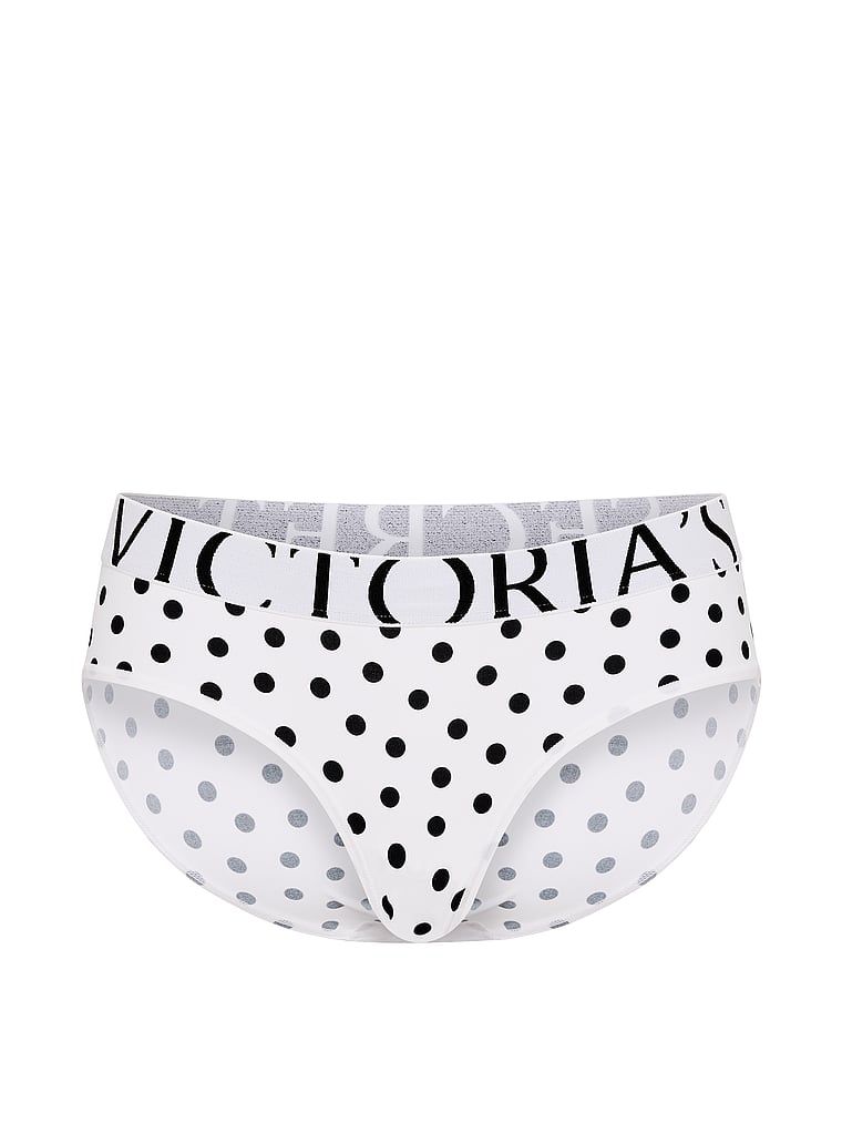 Majtki z logo Cool Hiphugger. Produkt jest wzorzysty i pochodzi z kolekcji Victoria's Secret. 
