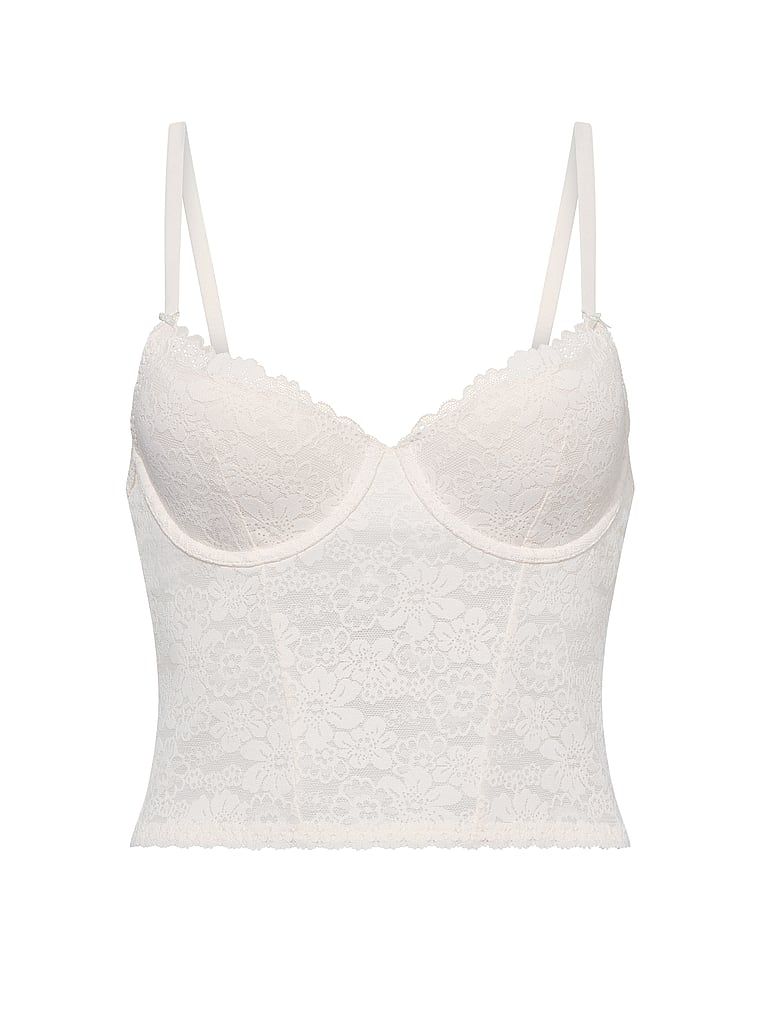 Top gorsetowy lekko usztywniany scoop PINK Wink