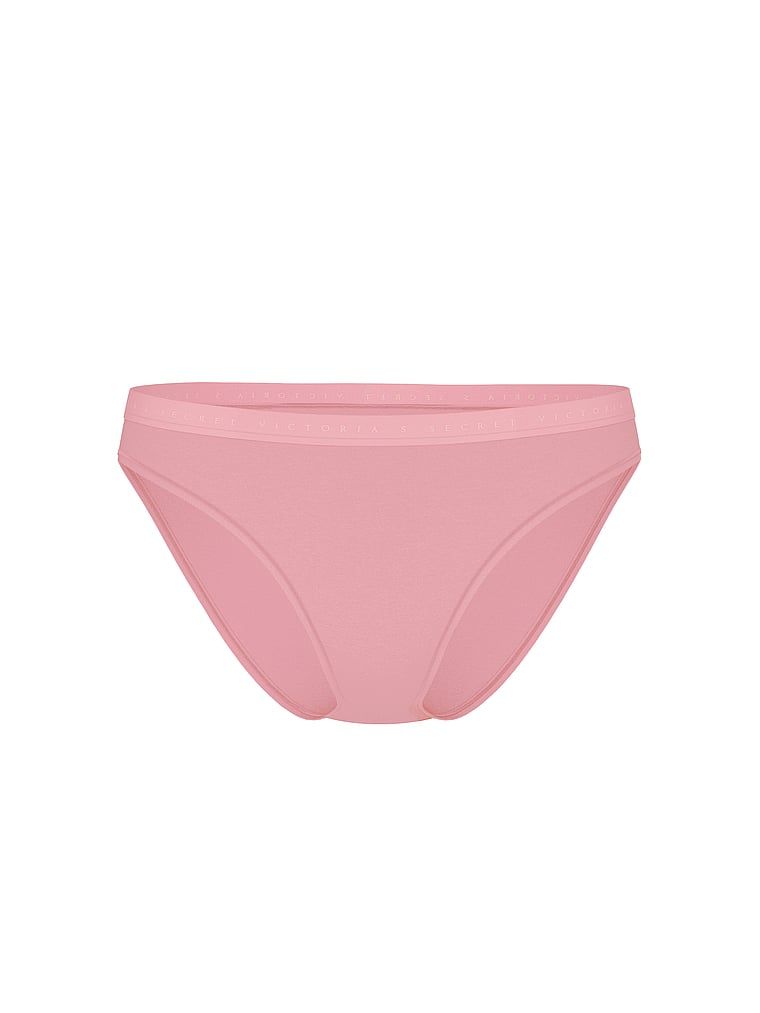Majtki bawełniane Bikini. Produkt ma kolor różowy i pochodzi z kolekcji Victoria's Secret. 