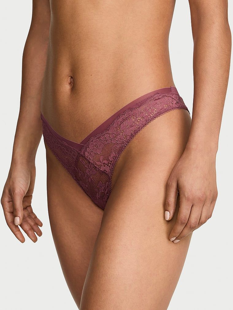 Dream Angels Majtki koronkowe brazyliany Lace and Mesh