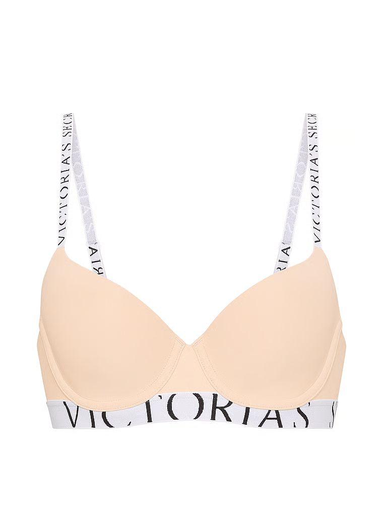 Biustonosz lekko usztywniany CoolBra Demi. Produkt ma kolor beżowy i pochodzi z kolekcji T-shirt. 