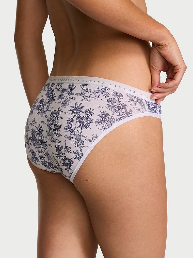 Majtki bawełniane Bikini. Produkt ma kolor wzorzysty i pochodzi z kolekcji Victoria's Secret. 