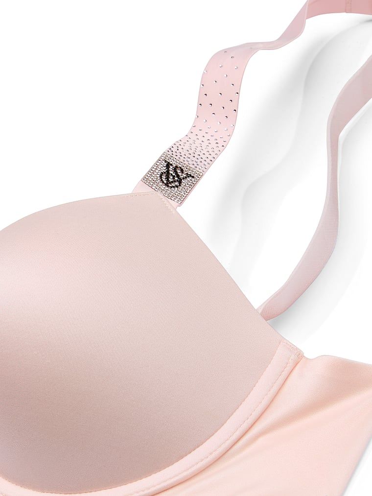 Very Sexy Biustonosz push-up z błyszczącymi paseczkami Scattered Shine Strap