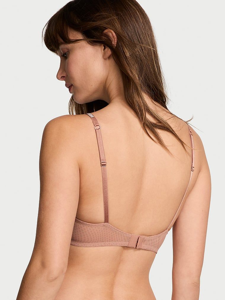 Very Sexy Biustonosz z nisko wyciętymi miseczkami Sheer Shine Demi