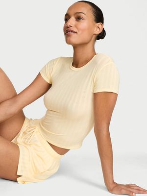 Victoria's Secret T-shirt z modalu do spania SoSoft Ultra-Fine