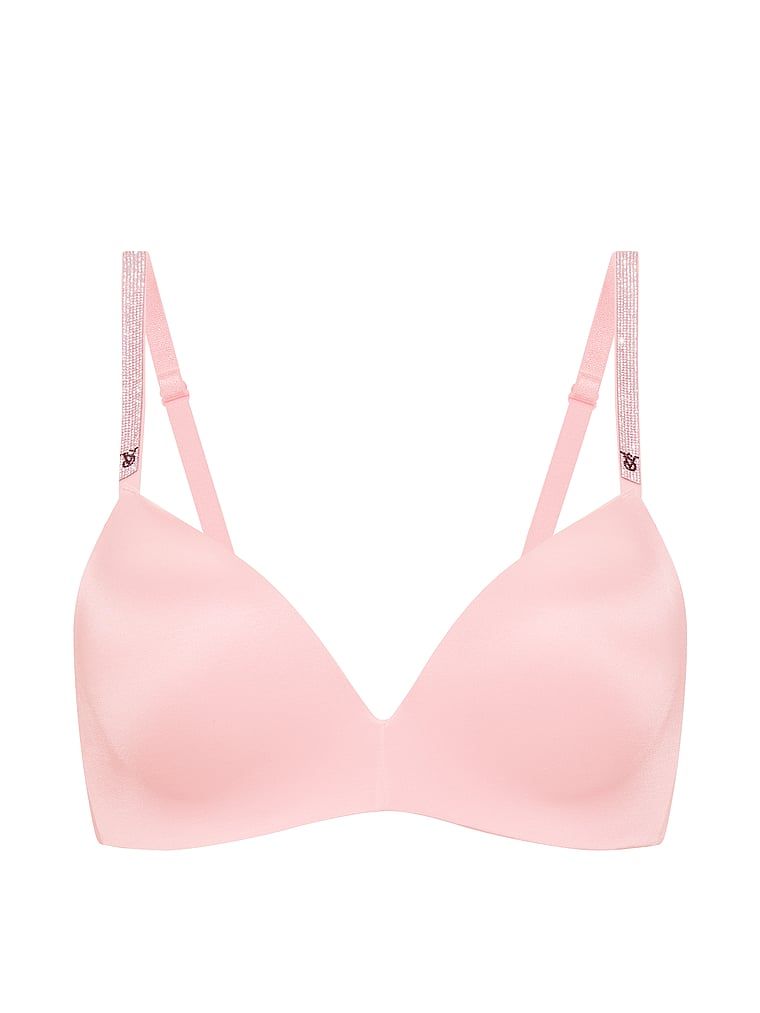 Biustonosz push-up bez fiszbin So Obsessed Shine Strap. Produkt ma kolor różowy i pochodzi z kolekcji Very Sexy. 