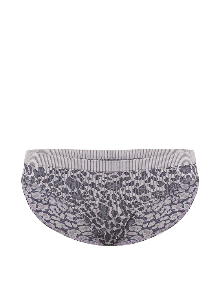 Majtki prążkowane Seamless Leopard Rib Bikini. Produkt ma kolor wzorzysty i pochodzi z kolekcji Seamless. 