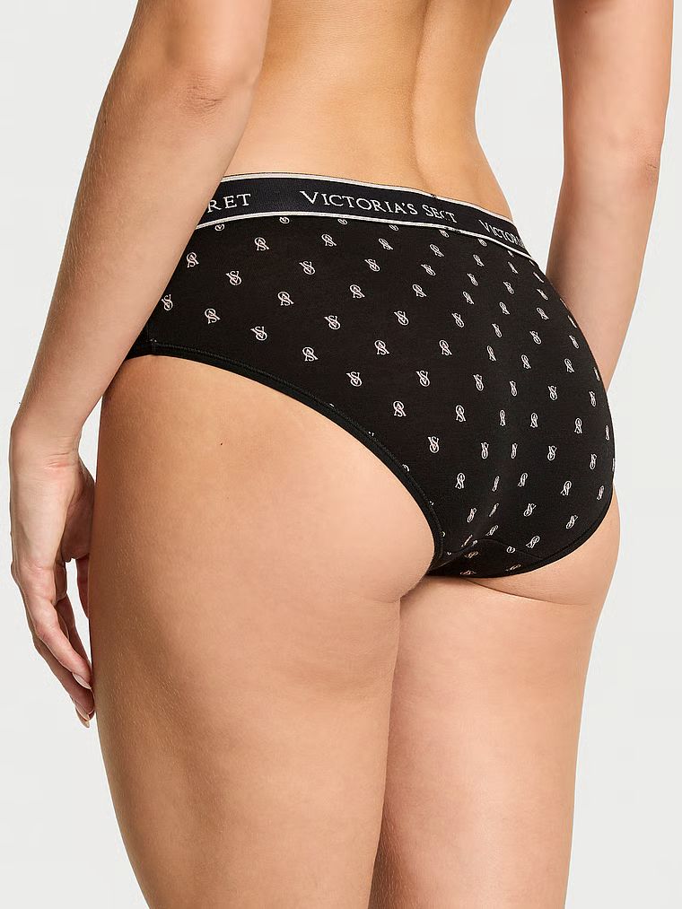 Majtki bawełniane z logo w talii Hiphugger. Produkt jest wzorzysty i pochodzi z kolekcji Cotton. 