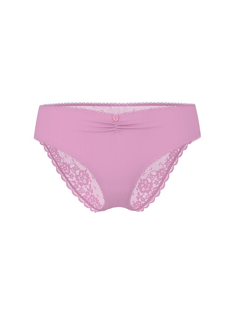 Victoria's Secret Majtki bawełniane figi z siateczką z tyłu Heart Lace