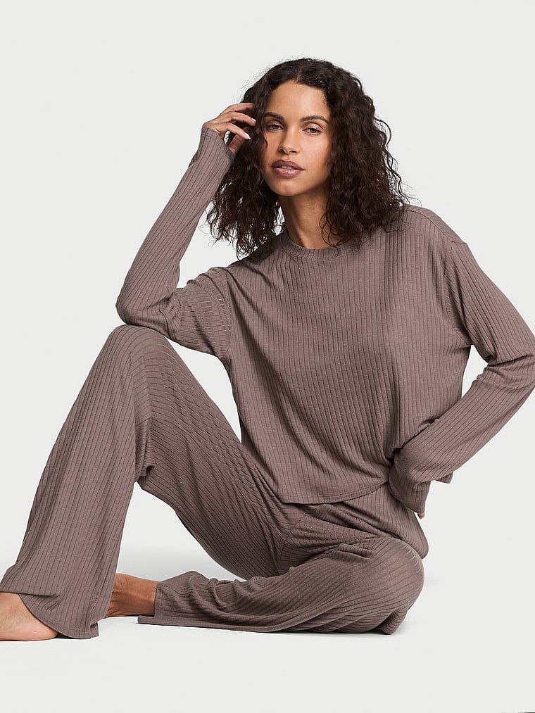 Victoria's Secret Zestaw z modalu - sweter i spodnie Lounge