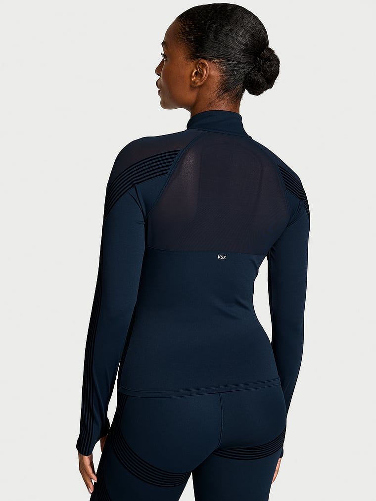 Bluza sportowa z siateczkami i z suwakiem VSX Elevate Redefined Contours. Produkt ma kolor niebieski i pochodzi z kolekcji VSX. 