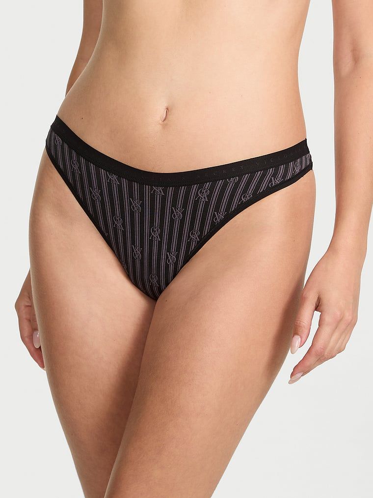 Victoria's Secret Stringi bawełniane High-Leg Scoop