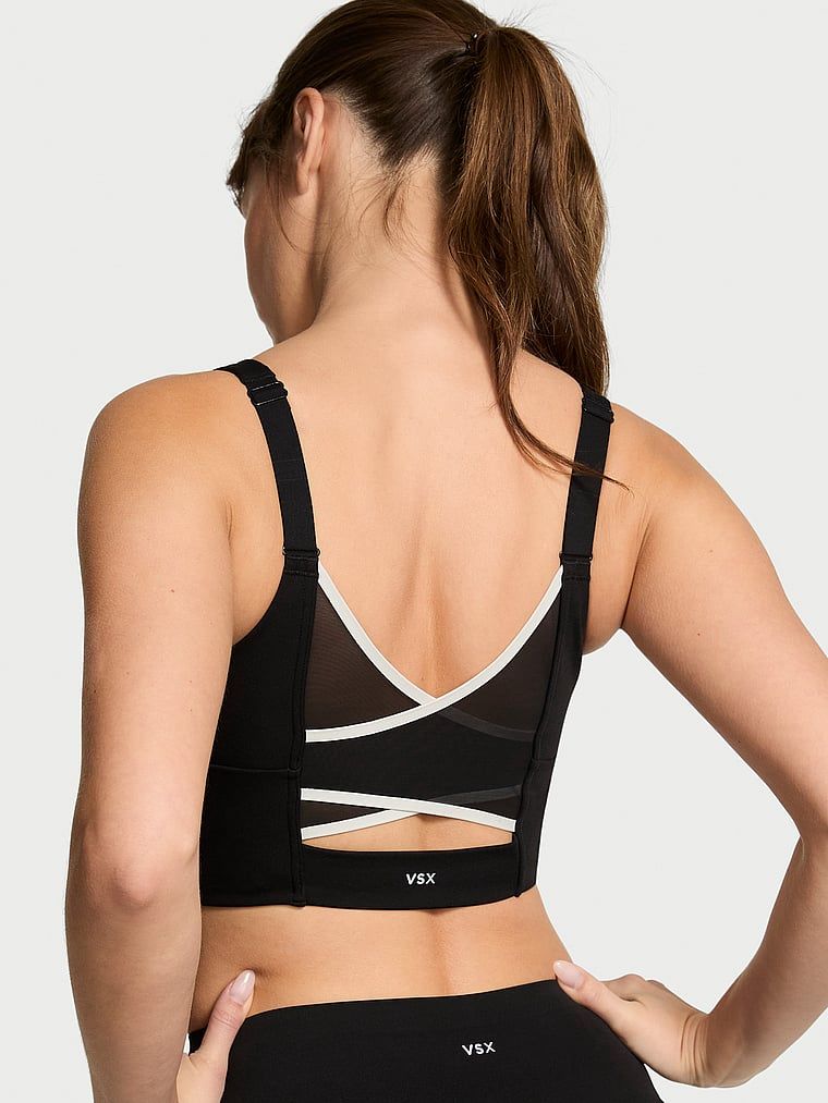 Biustonosz sportowy z lekkim podtrzymaniem VS Elevate Cross-Back Mesh