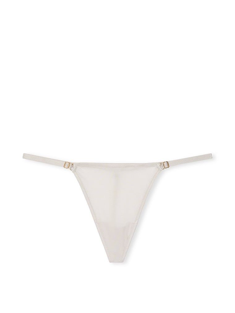 Stringi z regulowanymi paseczkami Hardware. Produkt ma kolor beżowy i pochodzi z kolekcji Very Sexy. 