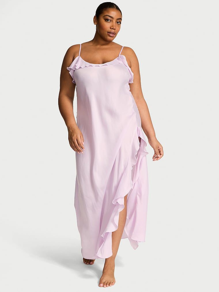 Dream Angels Koszulka nocna satynowa maxi Flutter