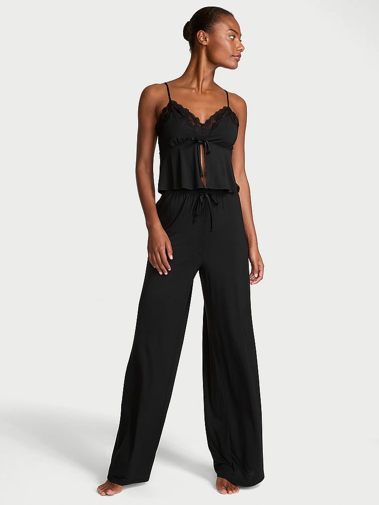 Victoria's Secret Zestaw z modalu do spania - top i spodnie