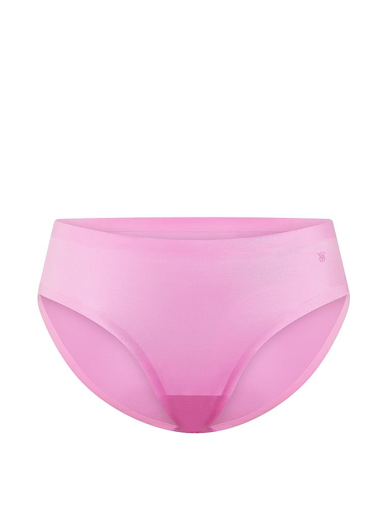 Majtki ze średnim stanem No-Show Bikini. Produkt ma kolor różowy i pochodzi z kolekcji No-Show. 