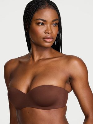 Victoria's Secret Bare Biustonosz lekko usztywniany bez ramiączek Sweetheart Strapless
