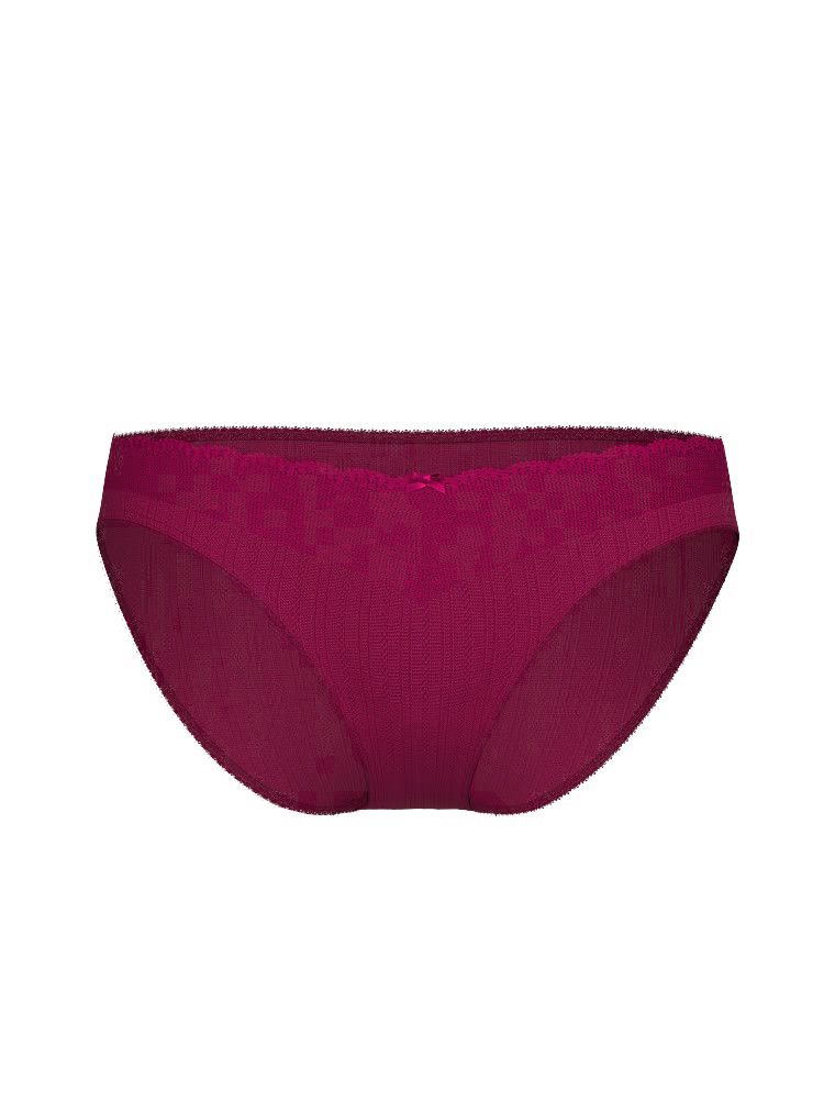 Majtki Lace Pointelle Bikini. Produkt ma kolor różowy i pochodzi z kolekcji Body by Victoria. 