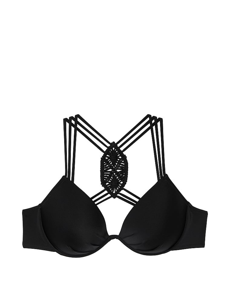 Góra od bikini z push-upem Archives Beach Macrame. Produkt ma kolor wielobarwny i pochodzi z kolekcji Victoria's Secret Swim. 
