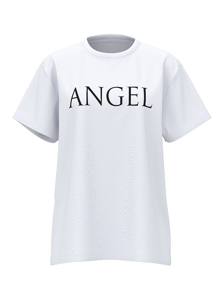 T-shirt bawełniany oversize VSFS 2025. Produkt ma kolor biały i pochodzi z kolekcji Angel Essentials. 