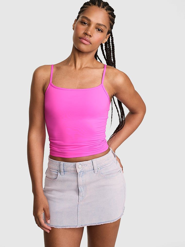Top na ramiączkach PINK Base Stretch