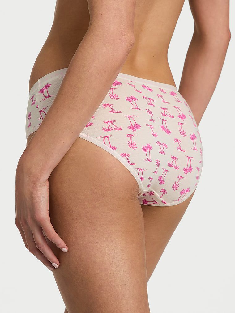 Majtki bawełniane Hiphugger. Produkt jest wzorzysty i pochodzi z kolekcji Victoria's Secret. 