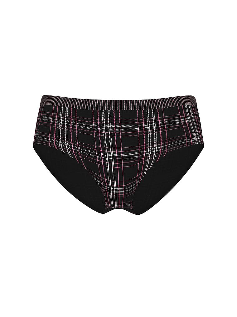 Majtki bezszwowe Shimmer Plaid Hiphugger. Produkt jest wzorzysty i pochodzi z kolekcji Seamless. 