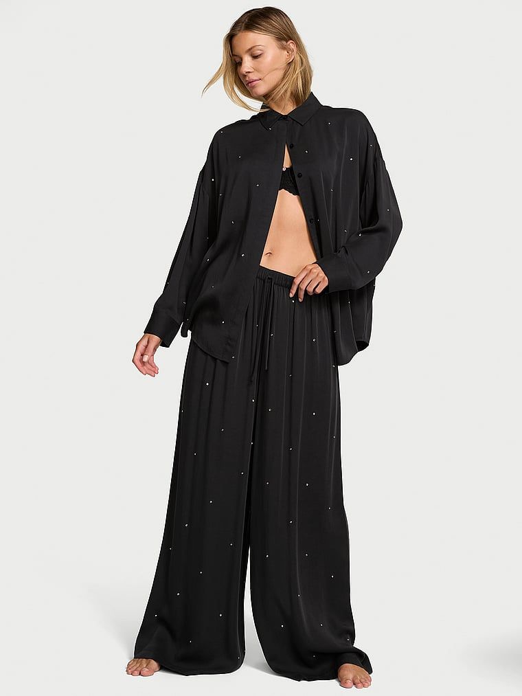 Victoria's Secret Spodnie z modalu do spania