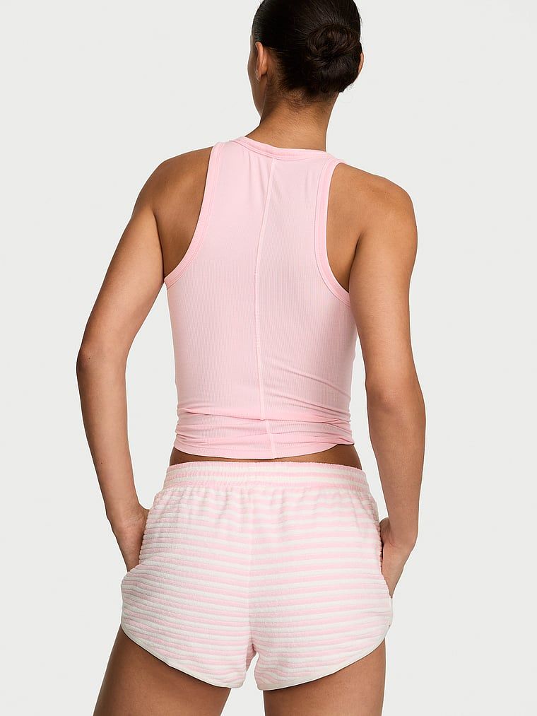 Szorty bawełniane Micro Terry. Produkt jest wzorzysty i pochodzi z kolekcji Angel Essentials. 
