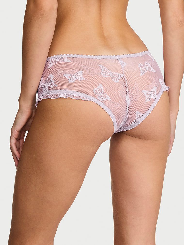 Majtki z motywem motyli Butterfly Cheeky. Produkt ma kolor fioletowy i pochodzi z kolekcji Lacie. 