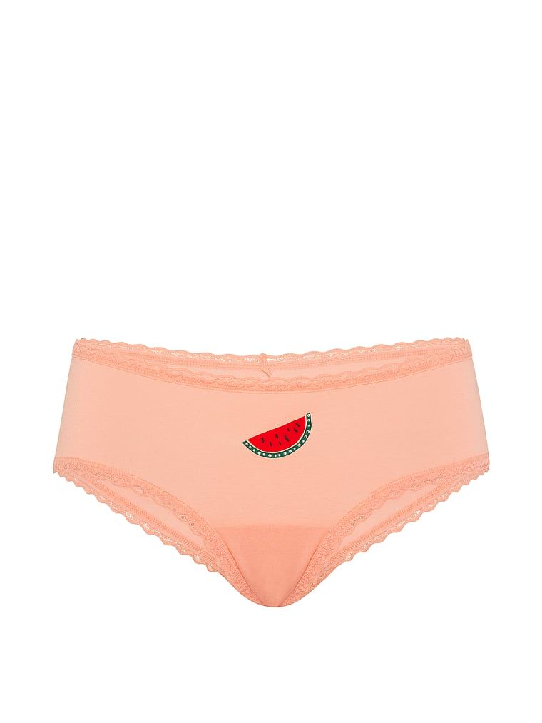 Majtki bawełniane z koronką na krawędziach Lace-Waist Cheeky. Produkt ma kolor wielokolorowy i pochodzi z kolekcji Lace Trim. 