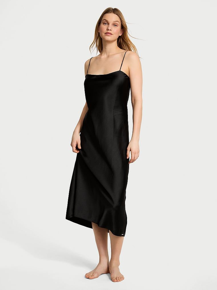 Victoria's Secret Suknia długa satynowa maxi Luxe