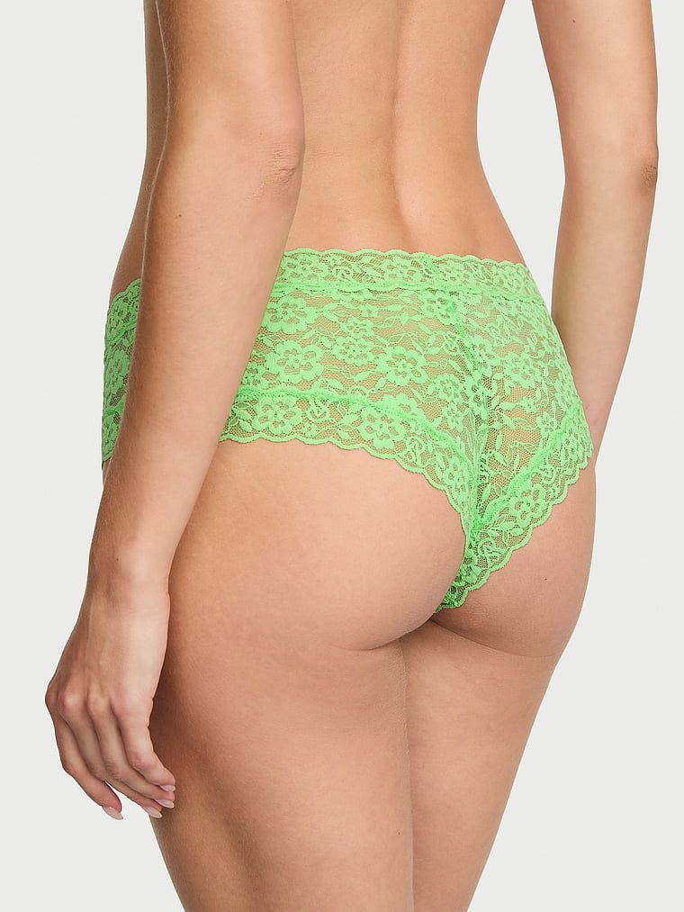 Majtki z koronką Cheeky. Produkt ma kolor zielony i pochodzi z kolekcji Lacie. 