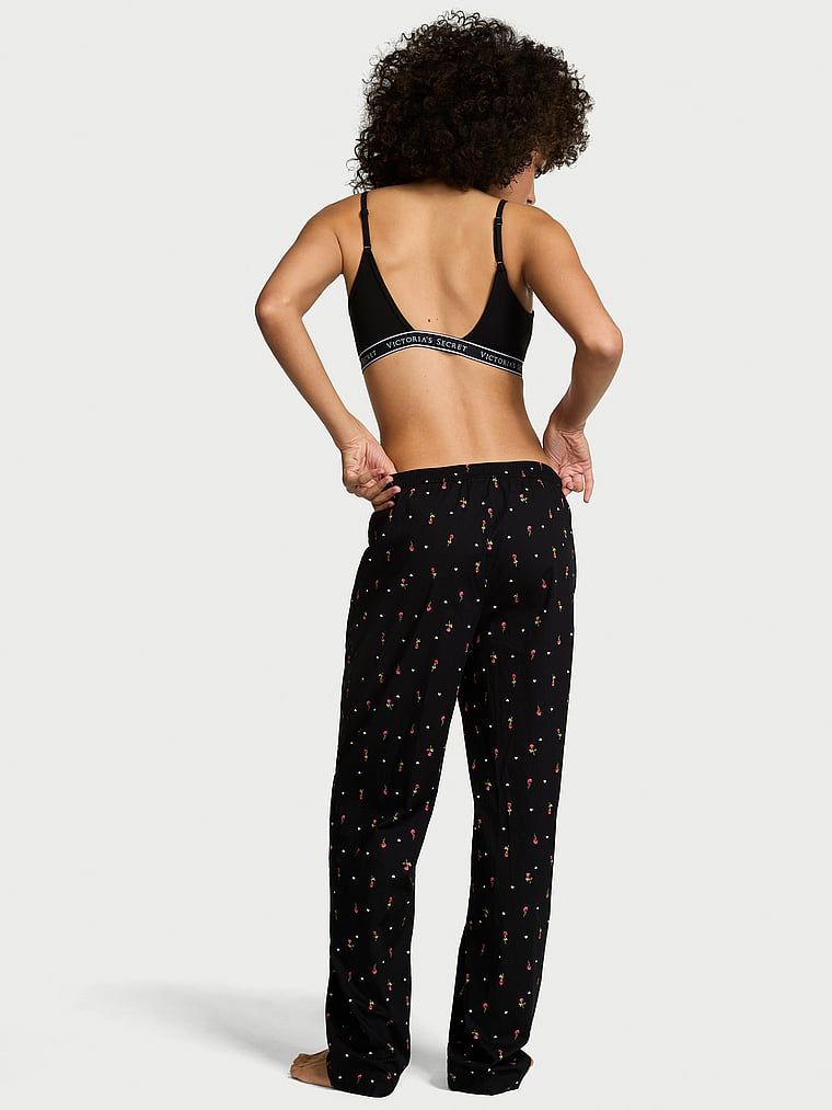 Spodnie od piżamy bawełniane Mix & Match Heritage. Produkt ma kolor kwiatowe i pochodzi z kolekcji Victoria's Secret. 