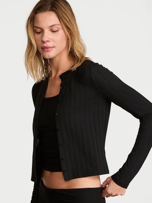 Victoria's Secret Sweter z modalu zapinany na guziki SoSoft Ultra-Fine