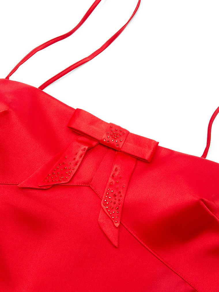 Dream Angels Koszulka nocna sukienka satynowa z kokardką Twinkle Bow