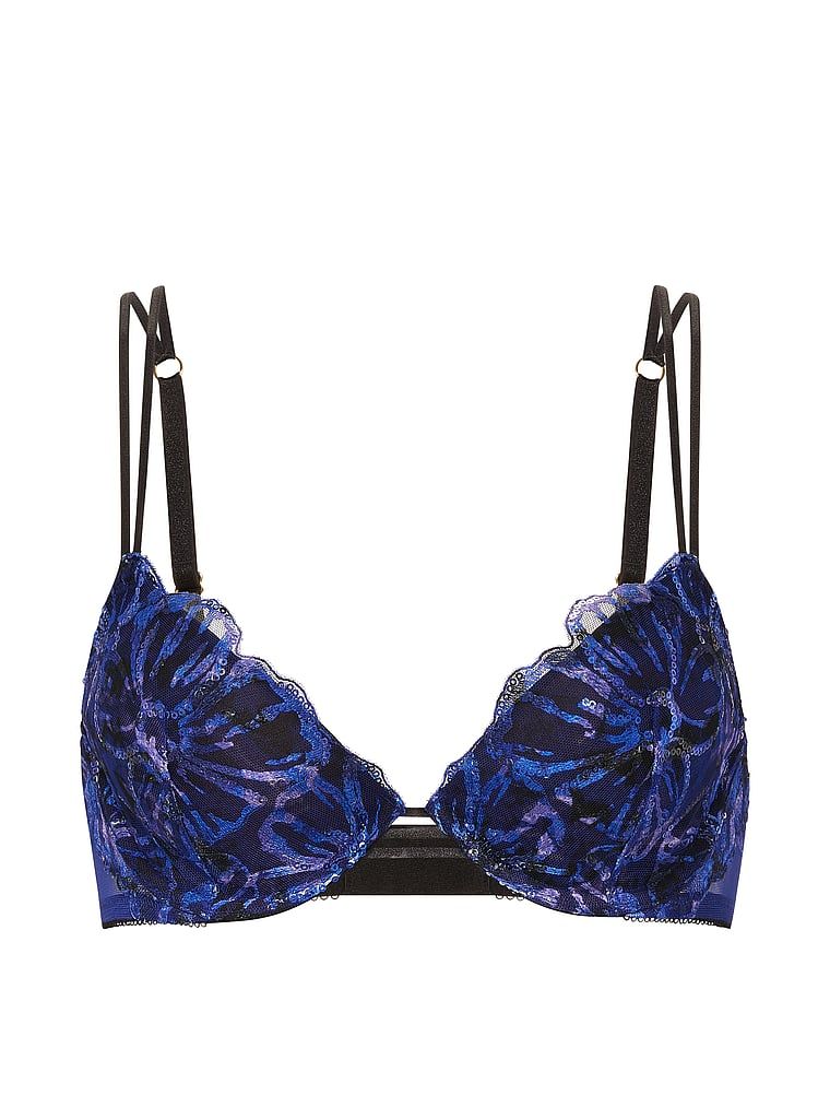 Biustonosz lekko usztywniany z cekinami Party Floral Demi. Produkt jest wzorzysty i pochodzi z kolekcji Very Sexy. 