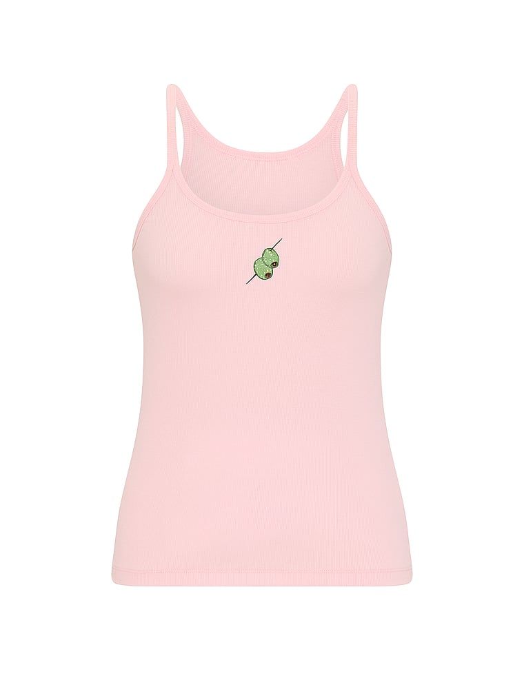 Top bawełniany do spania Mix & Match. Produkt ma kolor różowy i pochodzi z kolekcji Victoria's Secret. 