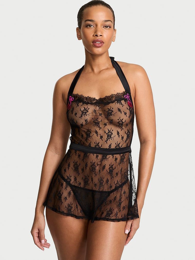 Very Sexy Fartuszek i stringi Cherry Pop Babydoll