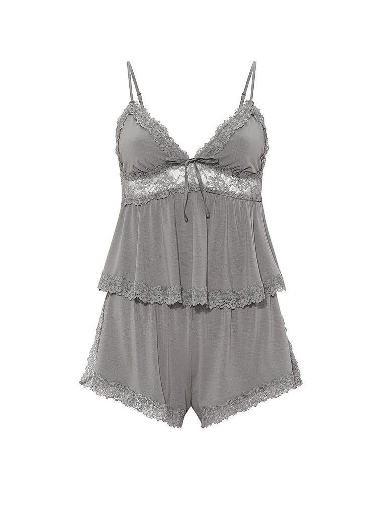 Victoria's Secret Zestaw do spania z modalu - top na ramiączkach i szorty SoSoft