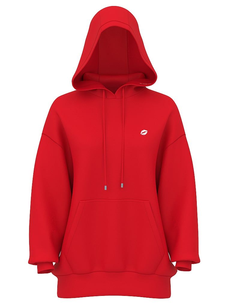 Bluza z kapturem Iconic Fleece. Produkt ma kolor czerwony i pochodzi z kolekcji Angel Essentials. 