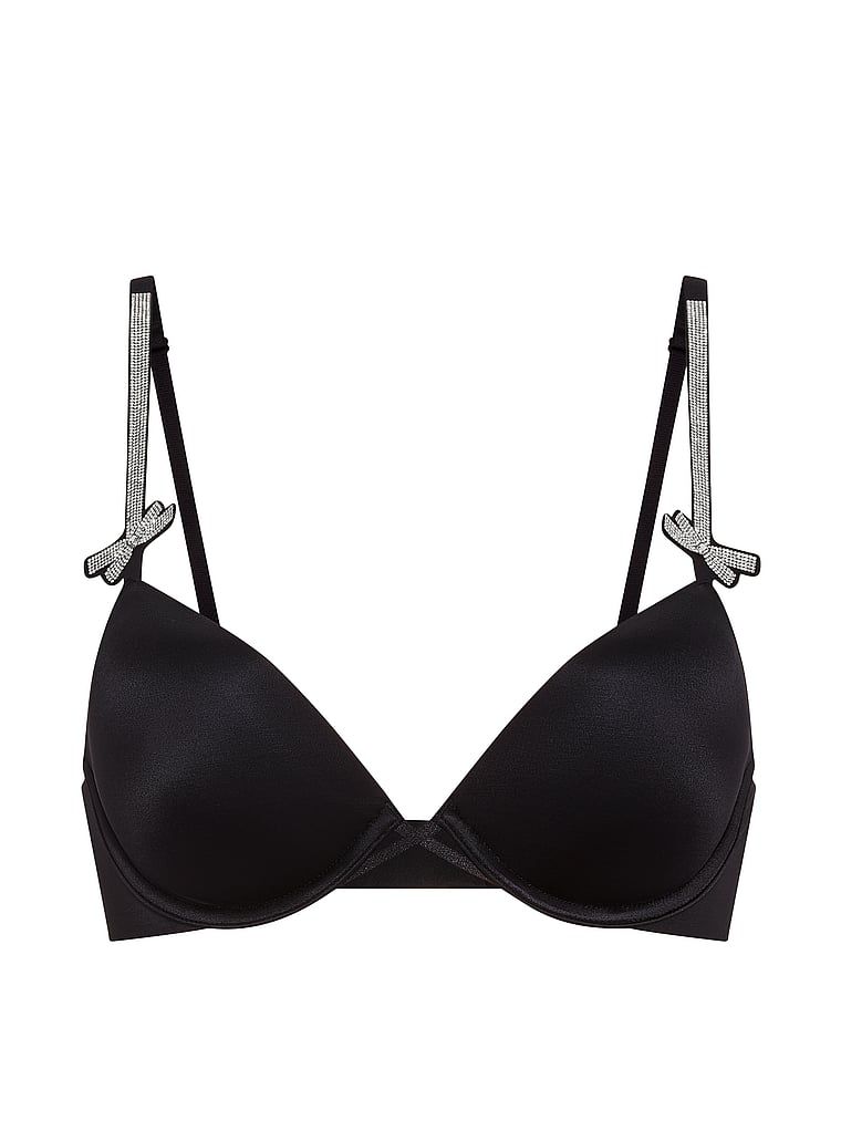 Biustonosz push-up Shine Bow. Produkt ma kolor czarny i pochodzi z kolekcji Very Sexy. 
