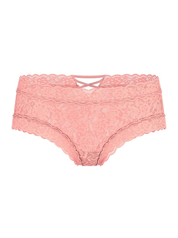 Majtki koronkowe z paseczkami z tyłu Blossom Cheeky. Produkt ma kolor pomarańczowy i pochodzi z kolekcji Lacie. 