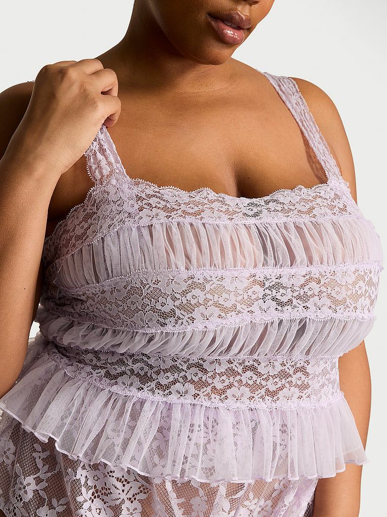 Victoria's Secret Zestaw koronkowy - top i szorty Dare to Dream