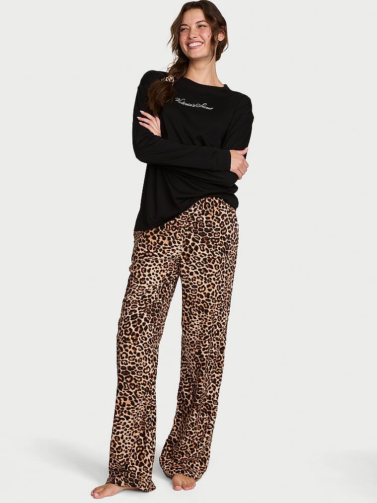 Victoria's Secret Piżama flanelowa długa Tee-Jama