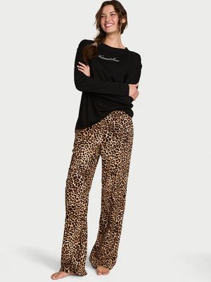 Victoria's Secret Piżama flanelowa długa Tee-Jama