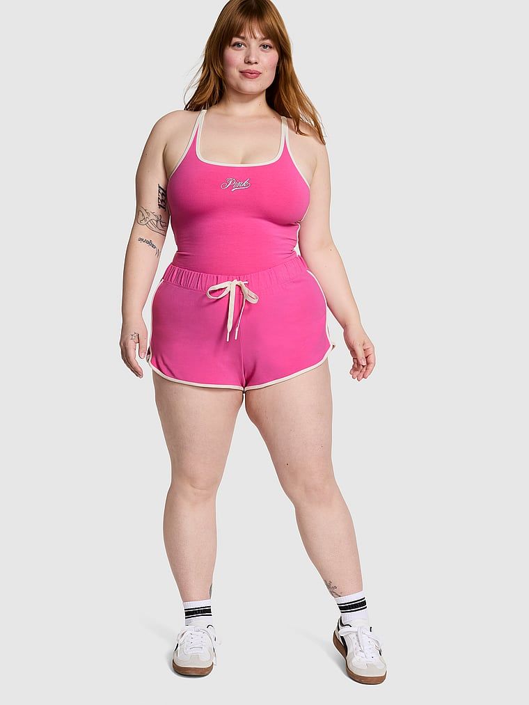 PINK Mikroszorty bawełniane z modalu
