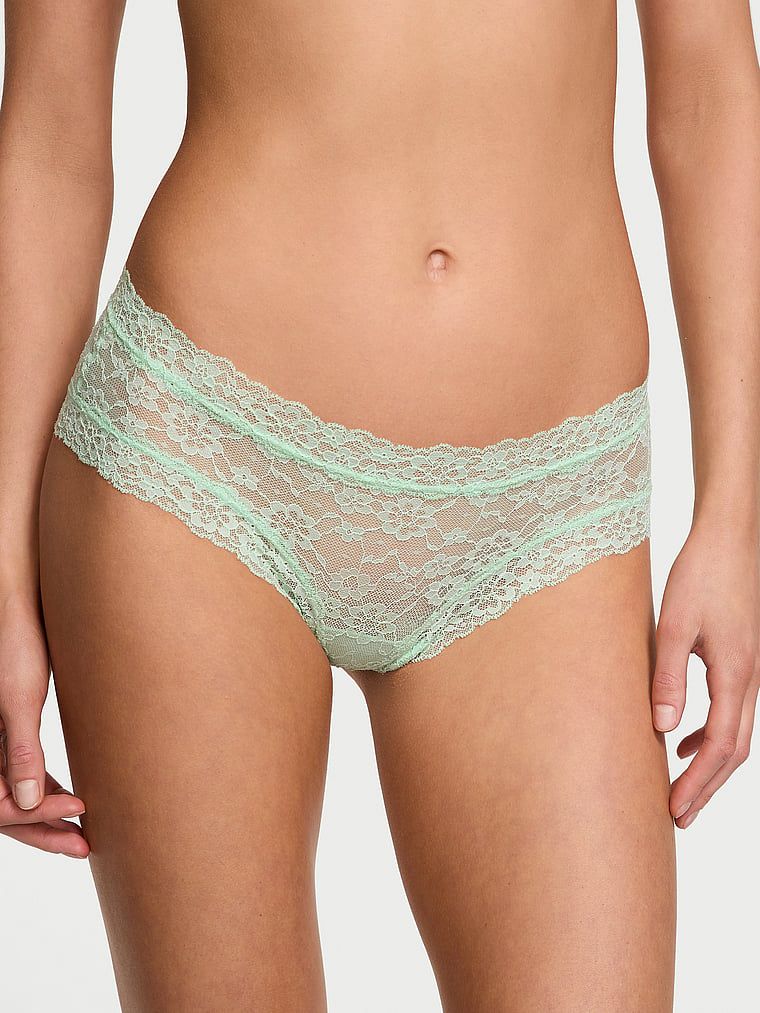 Majtki koronkowe Posey Lace Cheeky. Produkt ma kolor zielony i pochodzi z kolekcji Lacie. 