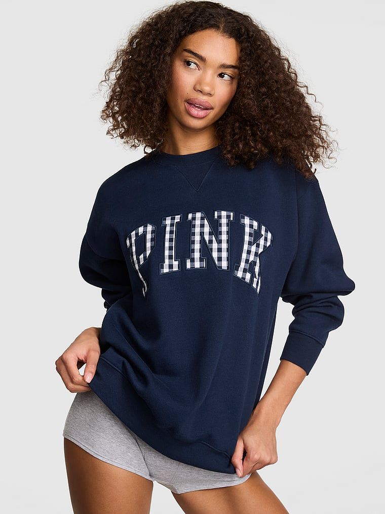 Bluza oversize Campus Fleece z okrągłym dekoltem